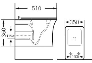Подвесной унитаз Grossman GR-4461S безободковый белый